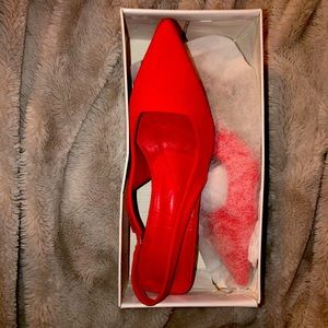 Red Kitten Heels
